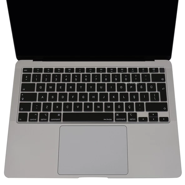 Macbook Air M1 13inç Klavye Koruyucu (Türkçe Q) Touchıd'li A2179 A2337 ile Uyumlu - 7