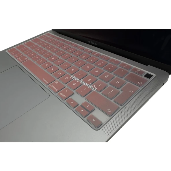 MacBook Air 13 Klavye Kılıfı A2179 A2337 M1 Türkçe Q Silikon İnce • Toz Sıvı Koruma Yıkanabilir - 10