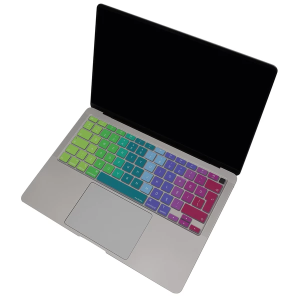 MacBook Air 13 M1 Klavye Koruyucu – A2179/A2337 Türkçe Q ISO Enter, Silikon, Toz & Sıvı Koruma - 5