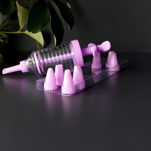 Hometarz Krema Pompası 8 Uçlu Pasta Pompası Pasta Şefi - 9