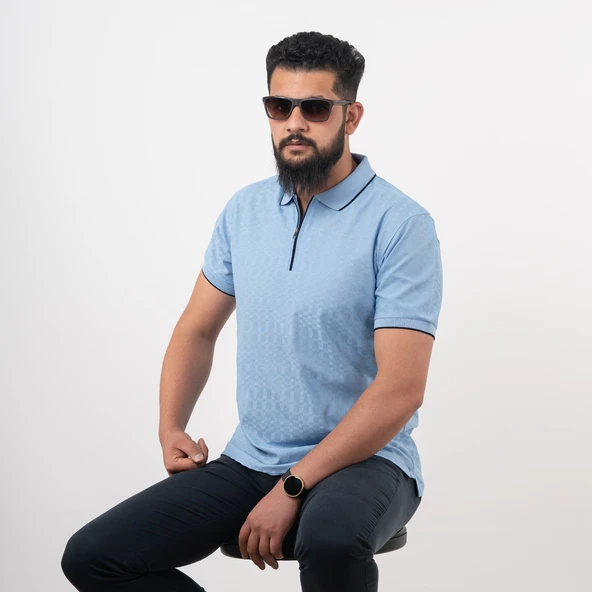 NEHİR by Faruk Ülker Polo Yaka Erkek T-Shirt - Resim 2