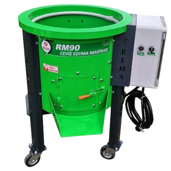 Rema RM90 Devir Ayarlı Ceviz Soyma Makinesi 50Kg/90L 220V