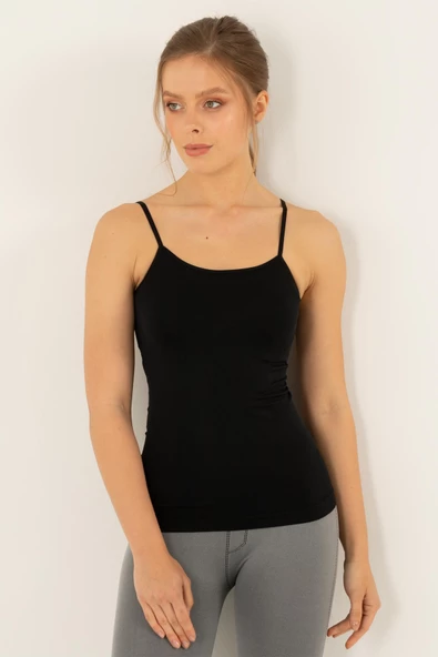 Miorre Seamless Dikişsiz İnce Askılı Tişört - 8