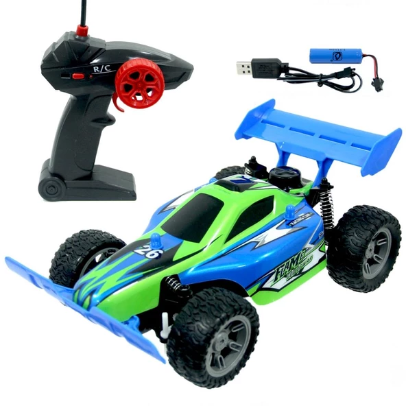 1:14 Racing High Speed Şarjlı-Işıklı U/K Buggy Araba - 7