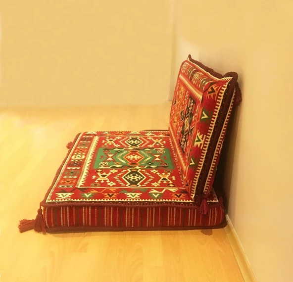 Shark Anatolia Milas Şark Köşesi Tek Kişilik Sedir Takımı Kırmızı - 6