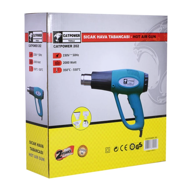 Catpower 202 Sıcak Hava Tabancası İki Kademeli 2000W - Resim 4