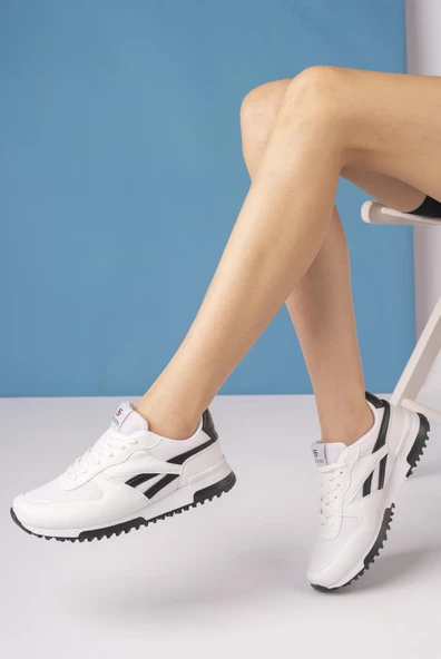 Muggo MGMORİS Unisex Günlük Garantili Yürüyüş Koşu Sneaker Spor Ayakkabı - 5