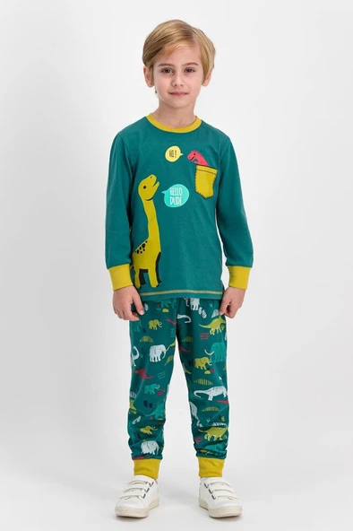 Roly Poly 1630 1-4 Yaş Uzun Kollu Erkek Çocuk Pijama Takımı - 2