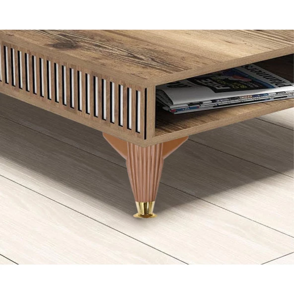 Mobilya Kanepe Masa Sehpa Ayağı Baza Ayakları Kahverengi 12 Cm (4 ADET) - 4