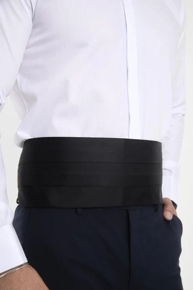 Brianze Beyaz Ata Yaka Damatlık Slim Fit Gömlek ( Kol Düğmesi Hediye ) - 7
