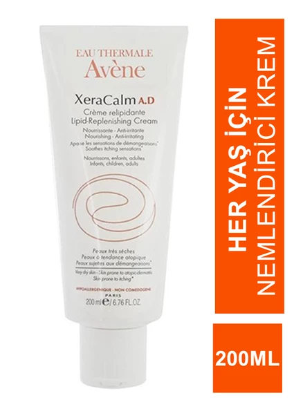 Avene XeraCalm A.D Lipid-Replenishing Creme Atopiye Eğilimli Ciltler için Nemlendirici Krem 200 ml