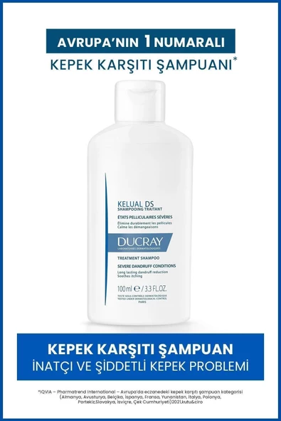 Ducray Kelual DS İnatçı ve Şiddetli Kepek Karşıtı Şampuan 100 ml