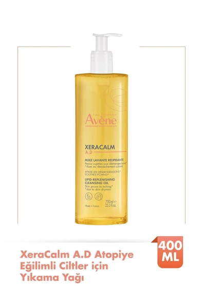 Avene XeraCalm A.D.Lipid-Replenishing Atopiye Eğilimli Ciltler için Yıkama Yağı 400 ml