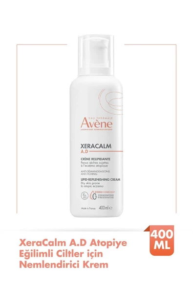 Avene XeraCalm A.D Lipid-Replenishing Creme Atopiye Eğilimli Ciltler için Nemlendirici Krem 400 ml