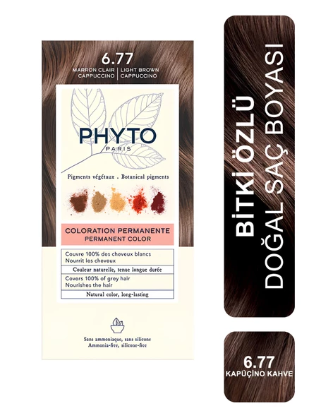 Phyto Color Bitkisel Saç Boyası - 6.77 Cappuccino Kahve