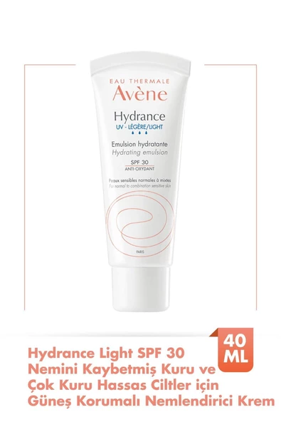 Avene Hydrance Light SPF30+ Hassas ve Karma Ciltler için Güneş Korumalı Nemlendirici Emülsiyon 40 ml