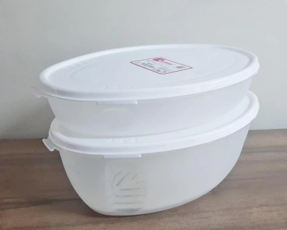 Moonstar Hava Sızdırmaz İkili Meyve Sebze Saklama Kabı 3,5+1,5 LT-MAJ-ST-300 - 2