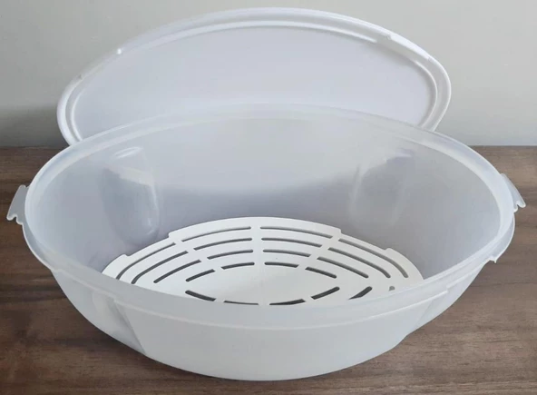 Moonstar Hava Sızdırmaz İkili Meyve Sebze Saklama Kabı 3,5+1,5 LT-MAJ-ST-300 - 4