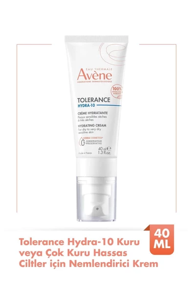 Avene Tolerance Hydra-10 Kuru veya Çok Kuru Hassas Citler için Nemlendirici Krem40 ML