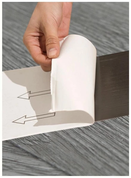 Renkli Duvarlar Kendinden Yapışkanlı Sudan Etkilenmeyen Ahşap PVC Döşeme Parkesi - 8