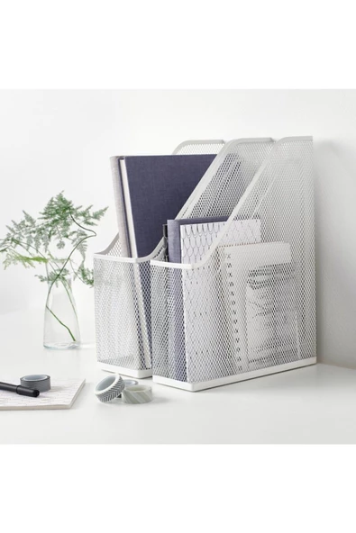 IKEA Drönjöns 2 Li Set Fileli Çelik Dosyalık Magazinlik Evrak Rafı Kutu Klasör - 3