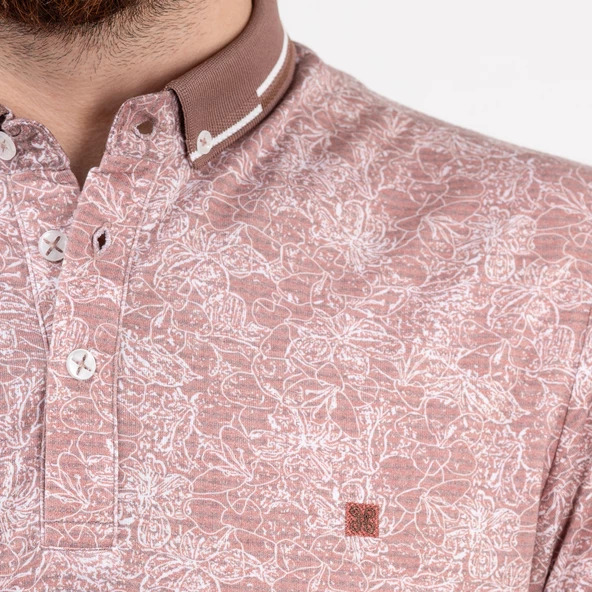 DESENLİ LİKRALI DİGİTAL BASKILI SLİMFİT ERKEK T-SHİRT - Resim 4