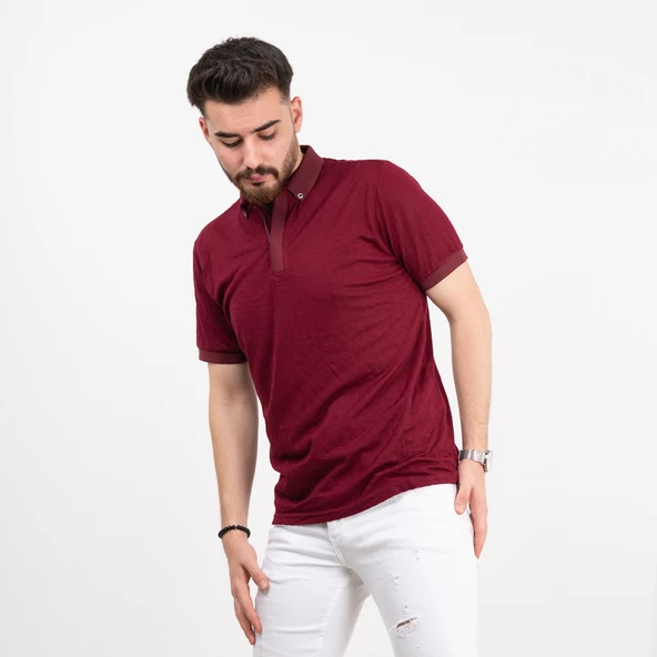 POLO YAKA SLİMFİT ERKEK T-SHİRT - 6