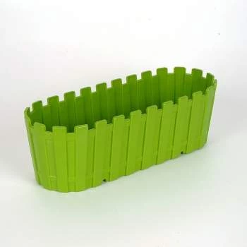 Poliwork Akasya Renkli Plastik Balkon Saksısı Oval  60 cm - 7