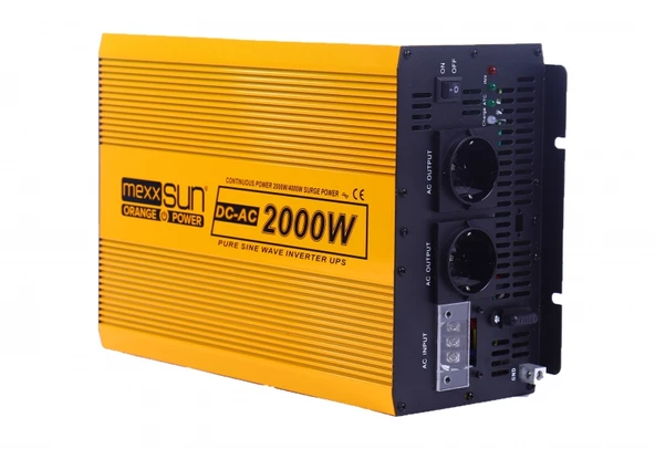 Mexxsun 2000 Watt 12 Volt Tam Sinüs Ups İnvertör İnverter - Resim 5