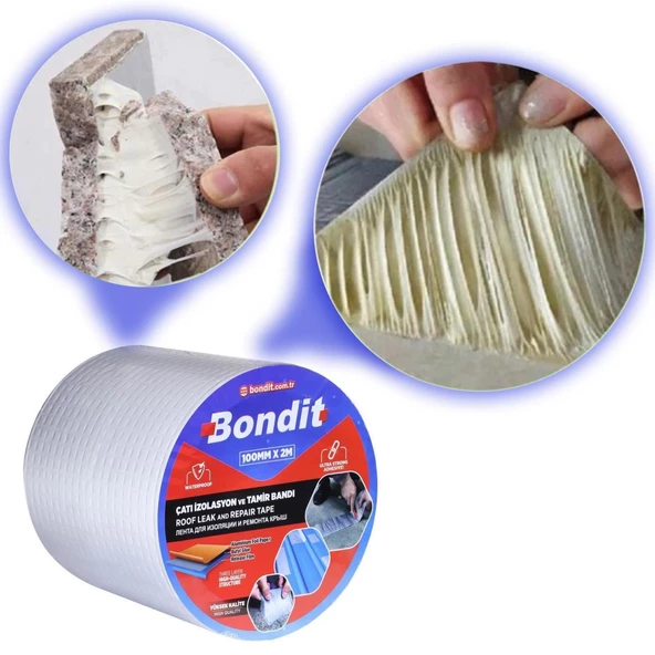 Leak Fix Su Geçirmez Sızdırmaz Sprey Şeffaf 396 gr + Çamur Bant - 3