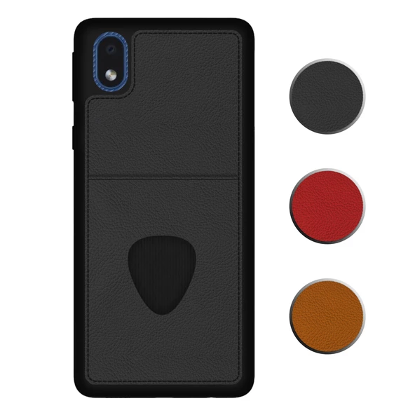 FitCase Samsung Galaxy A01 Core Kılıf Proda Deri Tek Kartlık Cepli Kapak