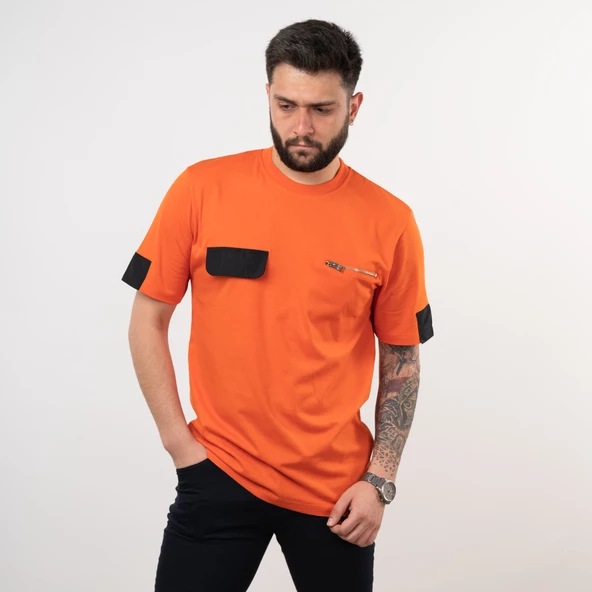 OVERSİZE PENYE KUMAŞ ERKEK T-SHİRT - 4
