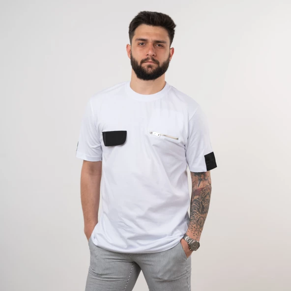OVERSİZE PENYE KUMAŞ ERKEK T-SHİRT - 5