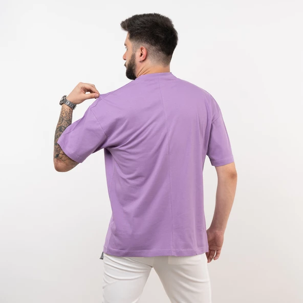 OVERSİZE PENYE PAMUKLU ERKEK T-SHİRT - 3