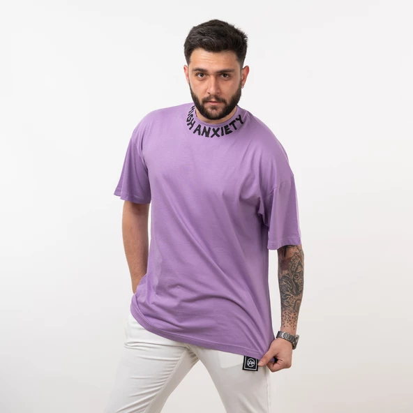 OVERSİZE PENYE PAMUKLU ERKEK T-SHİRT - 2