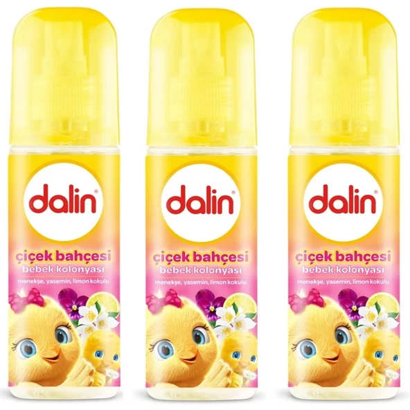 Dalin Çiçek Bahçesi Bebek Kolonyası 150 ml 3 ADET