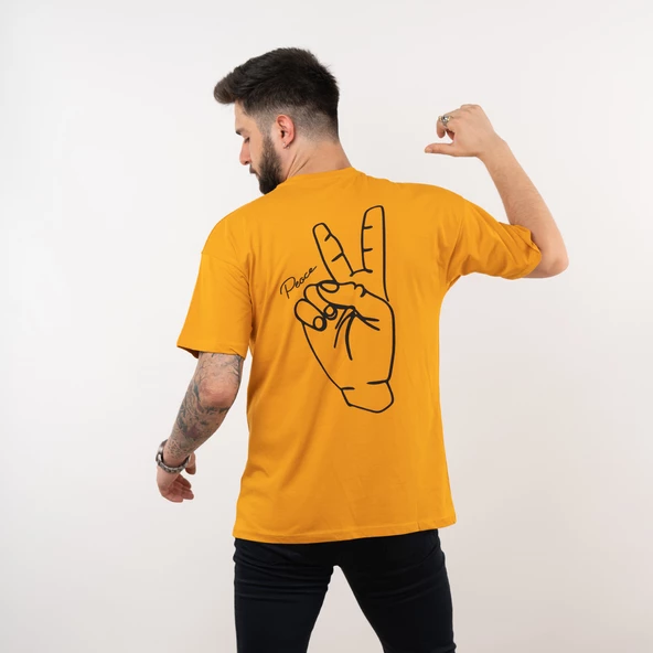 OVERSİZE PENYE ERKEK T-SHİRT - 4