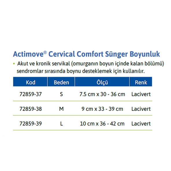 Actimove Cervical Comfort Sünger Boyunluk - 5
