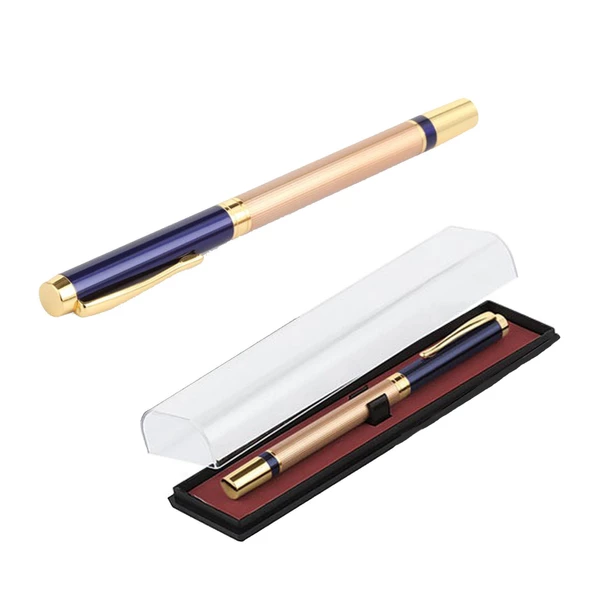 Metal Gold İşlemeli Tekli Kapaklı Roller Kalem Öğretmenler Günü - 3