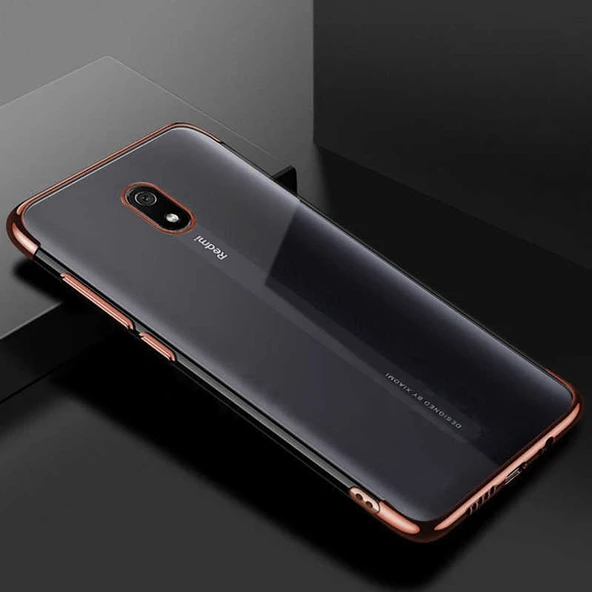 Xiaomi Redmi 8A Kılıf Zore Dört Köşeli Lazer Silikon Kılıf