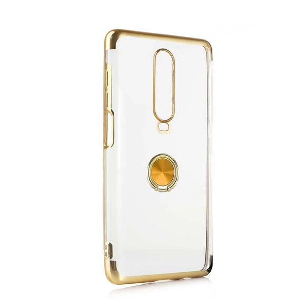 Xiaomi Poco X2 Kılıf Gess Kenarları Renkli Yüzük Aparatlı Kılıf - Resim 8