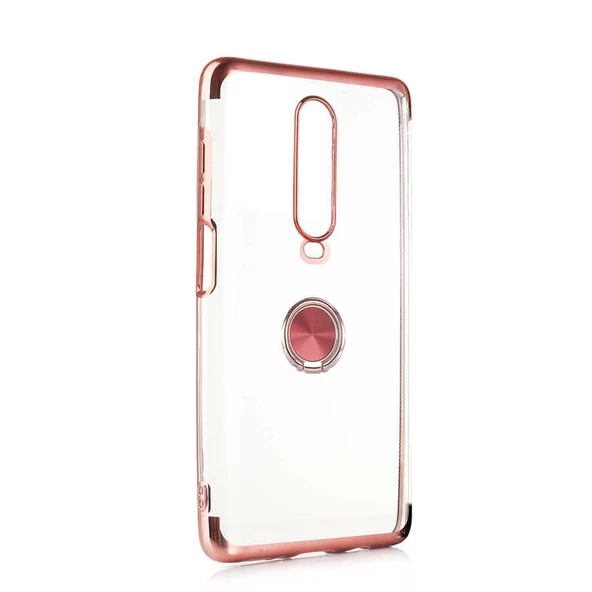 Xiaomi Poco X2 Kılıf Gess Kenarları Renkli Yüzük Aparatlı Kılıf - Resim 11