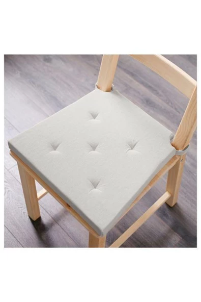 IKEA Justına Sandalye Minderi Ekru 35/42x40x4 cm - 2