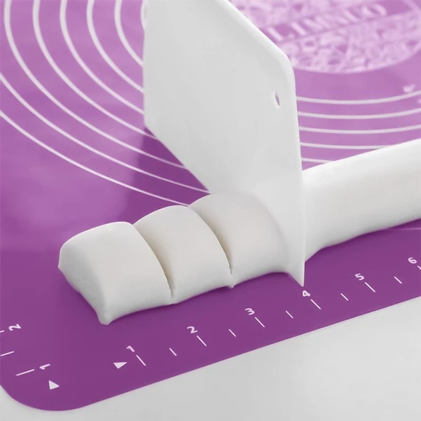 Hometarz Silikon Pizza Hamuru Açma Matı Detaylı Ölçülü 30x40 - 9