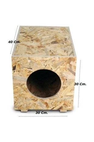 1 Kg. Mama Hediyeli Dış Mekan Kedi Kulübesi Osb Kedi Evi - 2