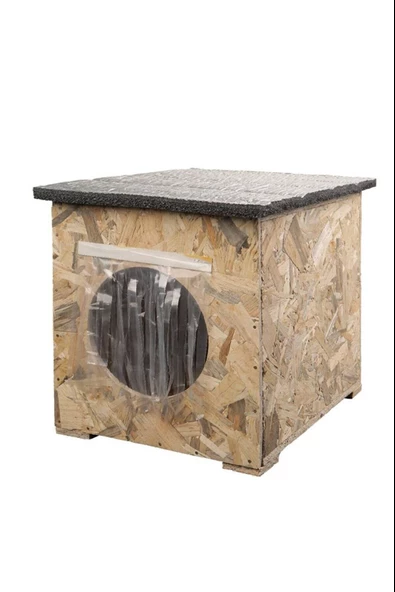 Dış & İç Mekan Ahşap Kedi Yuvası Ölçüleri: 35x40x35 - 2