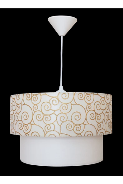 D-light Melon Altın Beyaz Avize - 2