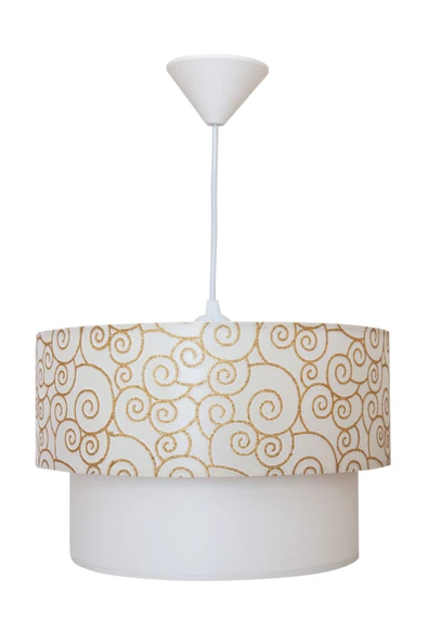 D-light Melon Altın Beyaz Avize