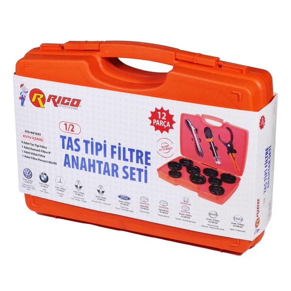 Rico12 Pc Taş Tipi Filtre Anahtar Seti - 5
