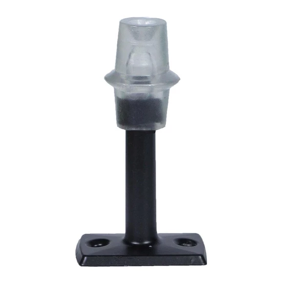 Kapı Stoperi Tamponu Durdurucu Tutucu Mat Siyah 8 cm Metal Kapı Stopu Silikonlu (5 ADET) - 2